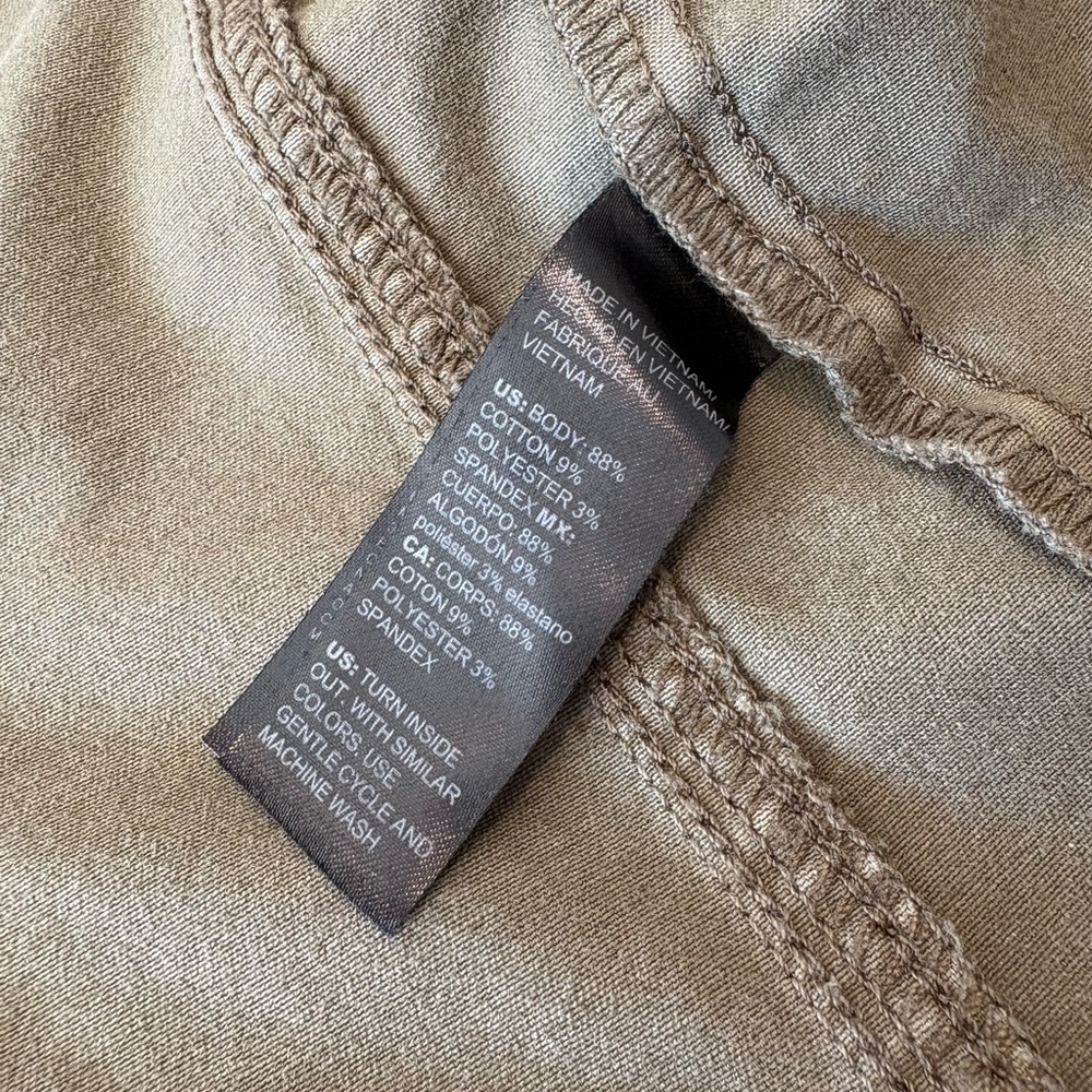 White House Black Market Olive Jacket with Gold Accents 4 - Picture 6 of 10